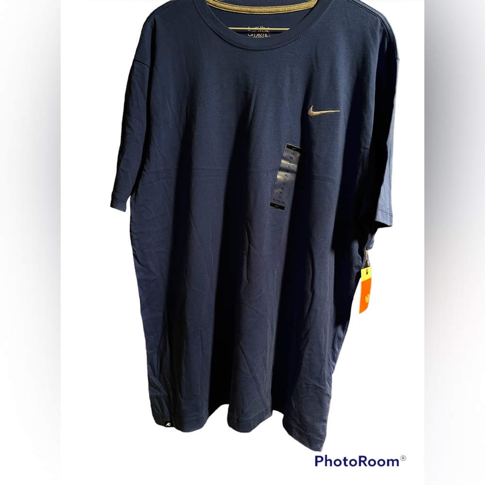 NIKE T SHIRT size XL NEW WITH TAGS Navy COTTON
